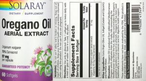 Oregano Oil Aerial Extract 57 mg