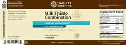 Label for Milk Thistle Combination