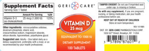 Vitamin D 25 mcg