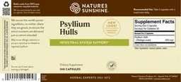 Label for Psyllium Hulls