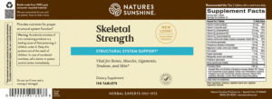 Label for Skeletal Strength