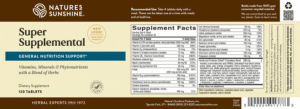 Label for Super Supplemental