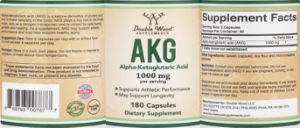AKG Alpha-Ketoglutaric Acid 1000 mg