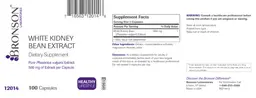 Label for White Kidney Bean Extract
