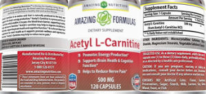 Acetyl L-Carnitine 500 mg
