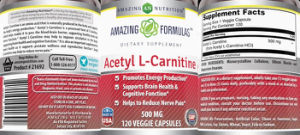 Acetyl L-Carnitine 500 mg