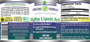 Alpha Lipoic Acid 600 mg