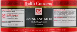 Label for Ginseng and Gecko