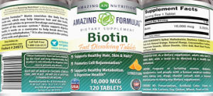Biotin Fast Dissolving Tablets 10,000 mc