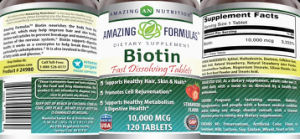 Biotin Fast Dissolving Tablets 10,000 mc