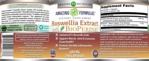 Boswellia Extract 600 mg with BioPerine