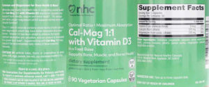 Cal-Mag 1:1 with Vitamin D3