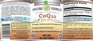 CoQ10 400 mg with BioPerine