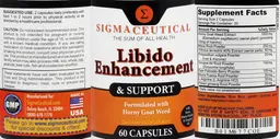 Label for Libido Enhancement & Support