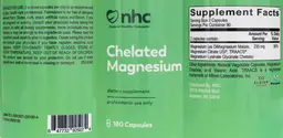 Label for Chelated Magnesium