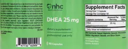 Label for DHEA 25 mg