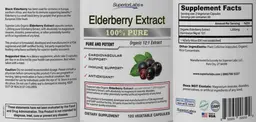 Label for Elderberry Extract