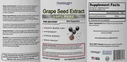 Label for Grape Seed Extract