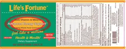 Label for Multi-Vitamin & Mineral Iron-Free