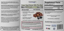 Label for Grape Seed Extract With Pine Bark