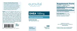 Label for DHEA 100 mg