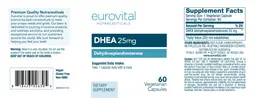 Label for DHEA 25 mg