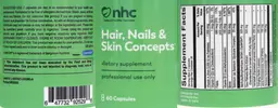 Label for Hair, Nails & Skin Concepts