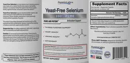 Label for Yeast-Free Selenium