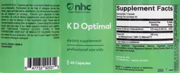 Label for K D Optimal