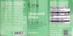 Label for Liposomal DHEA