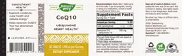 Label for CoQ10 200 mg