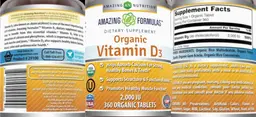 Organic Vitamin D3 2,000 IU