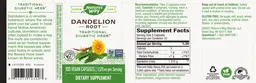 Label for Dandelion Root 1,575 mg