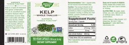 Label for Kelp Whole Thallus 600 mg
