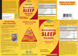 Label for Revitalizing Sleep Formula