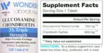 Label for Glucosamine Chondroitin 3X Triple Strength
