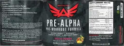 Label for Pre-Alpha Fruit Punch