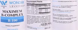 Label for Maximum B-Complex B-100