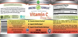 Vitamin C 500 mg Orange Flavor