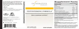Label for Testosterone Formula