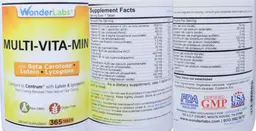 Label for Multi-Vita-Min