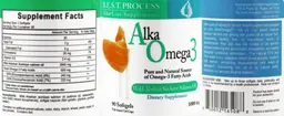Label for Alka Omega3 1000 mg