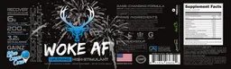 Woke AF Preworkout Blue Snow Cone