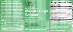 Label for Ultimate Ginger Complex