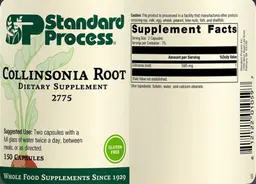 Label for Collinsonia Root