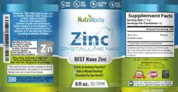 Label for Zinc 30 PPM