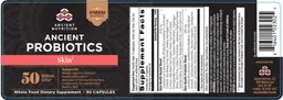 Label for Ancient Probiotics Skin