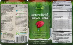 Label for Menstrual Relief Hormone Balance