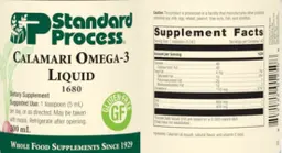 Label for Calamari Omega-3 Liquid