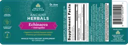 Label for Ancient Herbals Echinacea + Astragalus